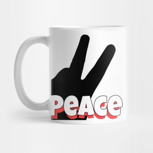 Peace Hand Sign Mug